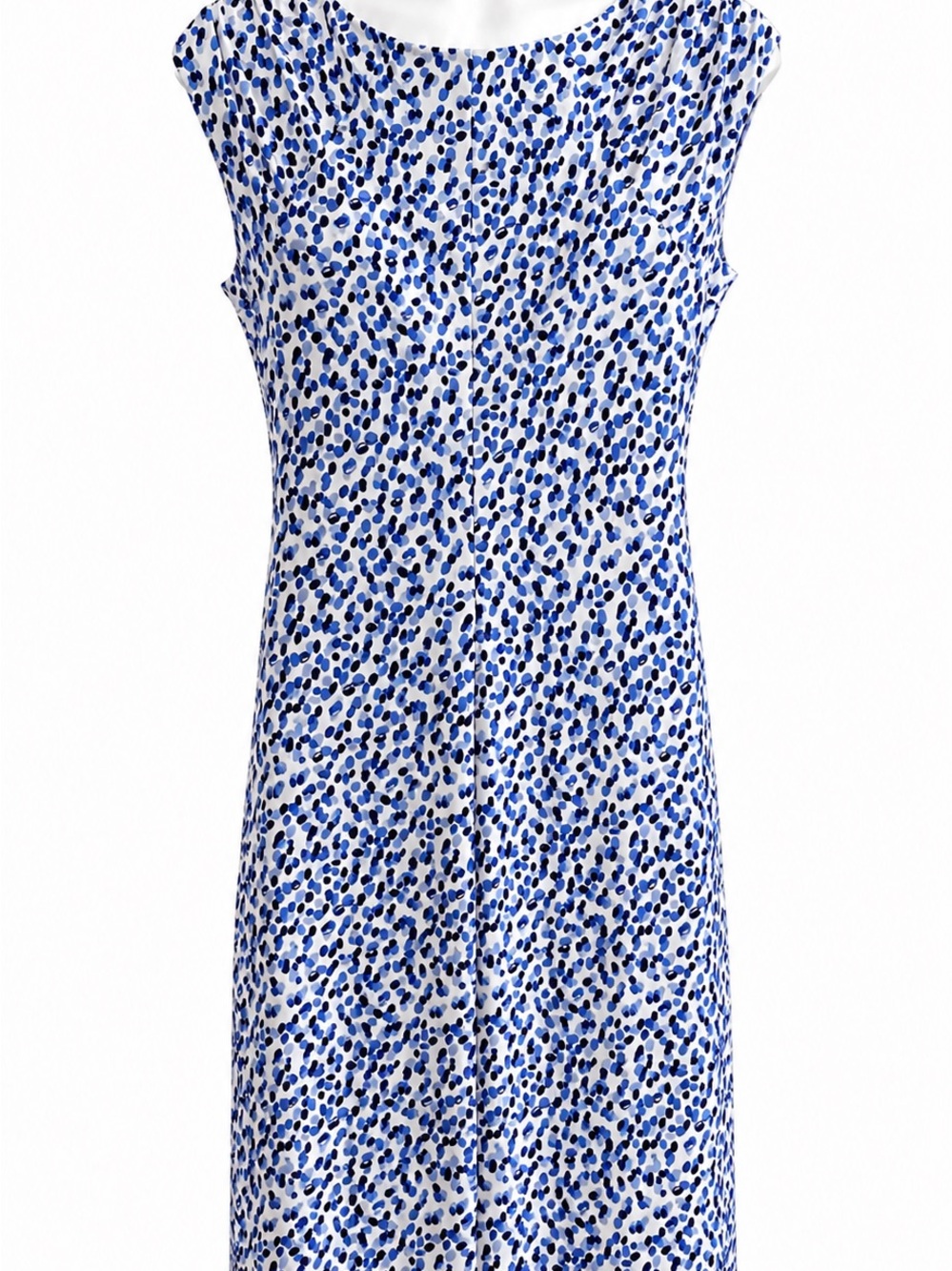 Ralph Lauren White Dress with Blue Dot Print - Picture 3 of 8